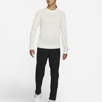 Men's Nike Tiger Woods Solid Color Elastic Breathable Golf Round Neck Wool Sweater Mountain White CU9783-121