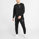 Nike Embroidered Fleece Lined Stay Warm Round Neck Pullover Black DD5079-010