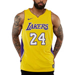 Nike Icon Edition Authentic NBA Jersey Sports Basketball Jersey/Vest AU Player Edition Lakers Kobe 24 Yellow AQ2107-728