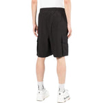 Off-White SS22 Industrial Solid Color Belt Casual Shorts Black OMCB064C99FAB0011007