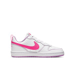 (GS) Nike Court Borough Low 2 'White Hyper Pink' BQ5448-111