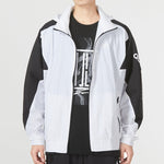 adidas Fi Bp2 Wvjk Contrasting Colors Logo Athleisure Casual Sports hooded Woven Jacket White HE7430