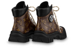 (WMNS) LOUIS VUITTON Ruby Flat Ranger Boots 'Brown Monogram with Black' 1AALYG