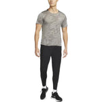 Nike irregular texture Full Print Round Neck Training Sports Short Sleeve Gray DM4637-017