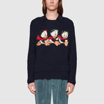 Gucci x Disney SS21 Cotton-Wool-Blend Turtleneck Sweater For Men Navy 645287-XKBPD-4330