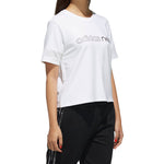 (WMNS) adidas neo SWEAT HD SS Sports Round-neck White DZ7615