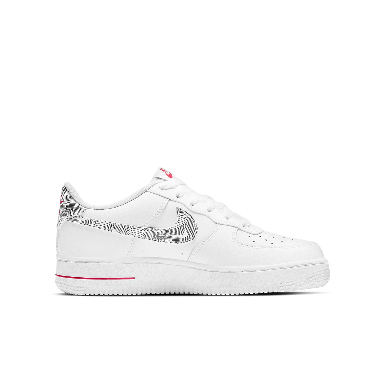 (GS) Nike Air Force 1 Low 'White University Red' DJ4625-100