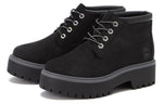 (WMNS) Timberland Stone Street Premium Platform Waterproof Chukka Boots 'Black Nubuck' A5REN