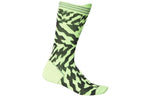 adidas Version Pattern Knit Sports Socks Unisex One Pair Fluorescent Green FK0932
