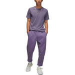 Air Jordan Solid Color Round Neck Pullover Brand Alphabet Pattern Short Sleeve T-Shirt Men's Canyon Purple DQ7359-553
