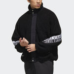 adidas M MHS BOA JKT Stand Collar Printing lamb's wool Stay Warm Jacket Black GE0388