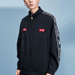Li-Ning Football Series Logo Embroidered Sports Jacket 'Black' AFDS433-1