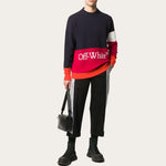 Men's Off-White Alphabet logo Knit OMHE048E20KNI0014525