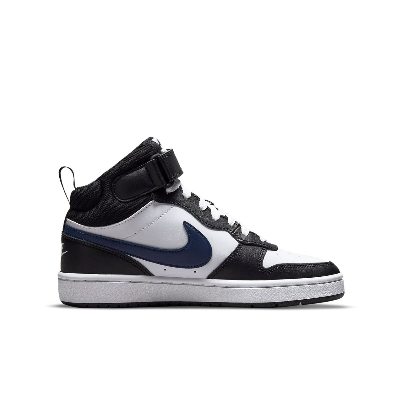 (GS) Nike Court Borough Mid 2 'White Black University Red' DO5889-161