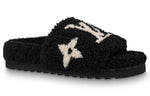 (WMNS) LOUIS VUITTON Paseo Comfort Flat Sandals 'Black' 1ABWDN