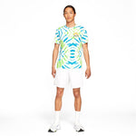 Nike Dri-fit Quick Dry Knit Printing Sports Short Sleeve White CZ9892-100
