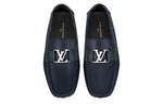LOUIS VUITTON LV Monte Carlo Moccasin Shoes 'Navy with Monogram Collar' 1AANOW