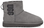 (WMNS) UGG Classic Mini UGG Rubber Logo 'Grey' 1108231-GREY