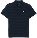 adidas Fi Stripe Polo Athleisure Casual Sports Short Sleeve Polo Shirt Black HE7433