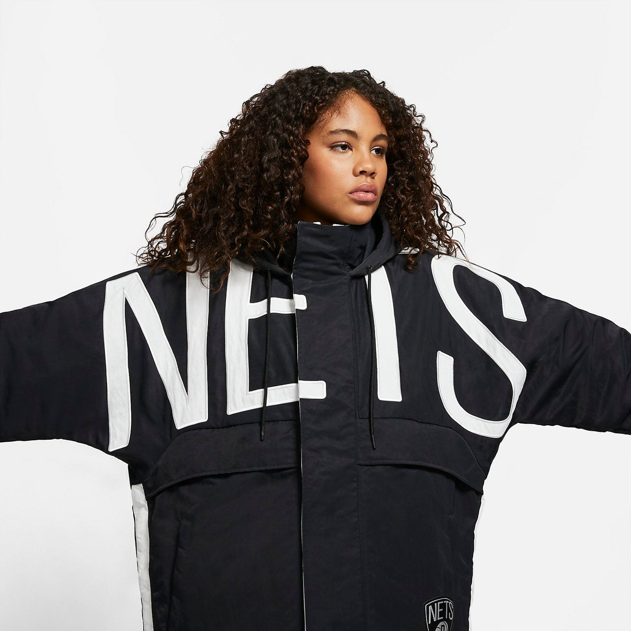 (WMNS) Nike x Ambush NBA Collection Nets Jacket Asia Sizing 'Black' DB9567-010