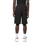 Off-White FW22 Solid Color Logo Printing Elastic Waistband Shorts Version Black OMCB070C99FAB0011001