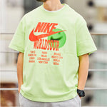 Nike Sportswear Sports Printing Pattern Short Sleeve Fluorescent Green DA0938-383