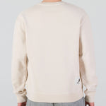 Men's Air Jordan As J Flt Hrtg Flc Crew Embroidered Logo Sports Knit Pullover Round Neck Beige DO2308-104