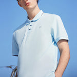 FILA Casual Single Color Short Sleeve PoloShirt Men's Blue F11M122101F-LB