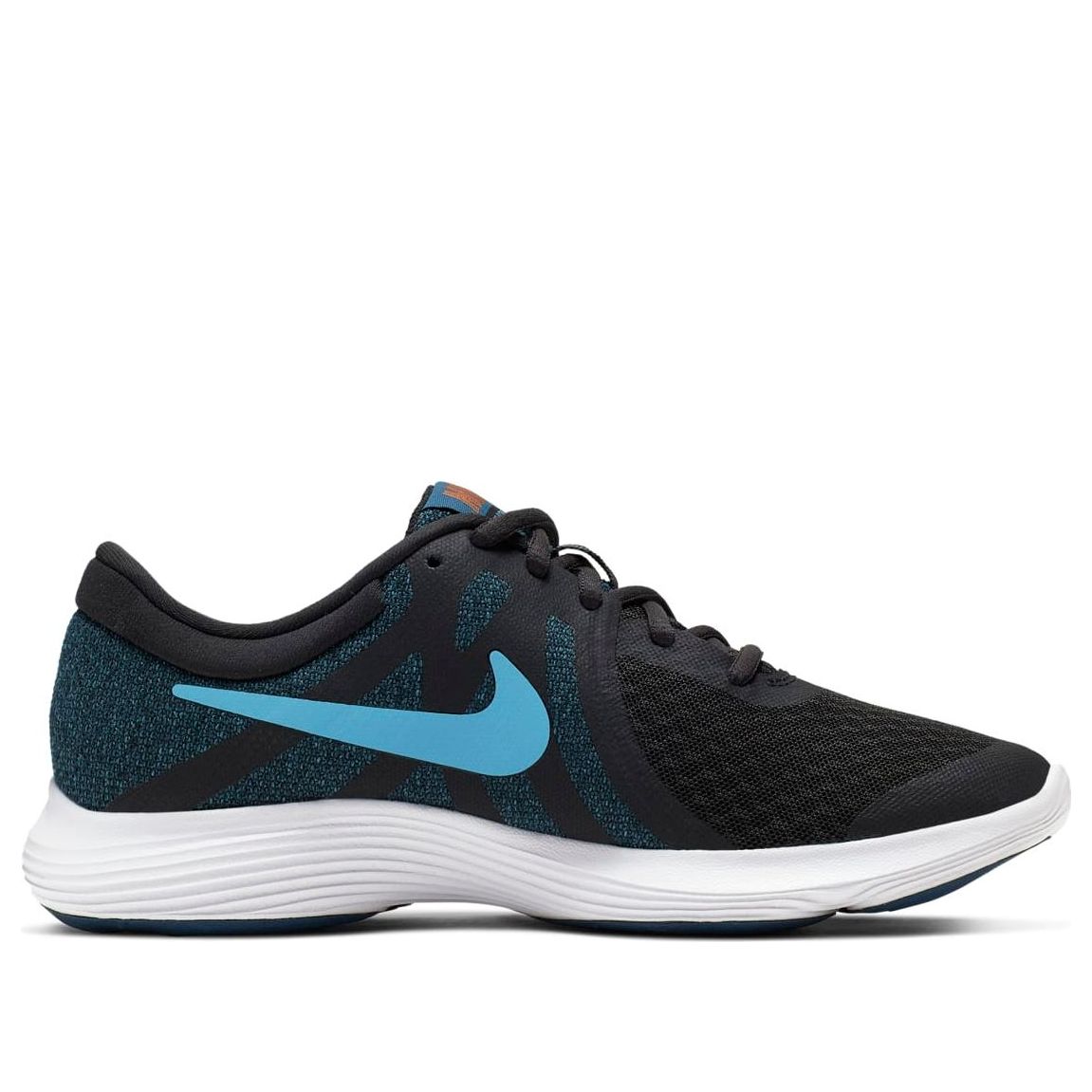 (GS) Nike Revolution 4 Black/Blue 943309-016