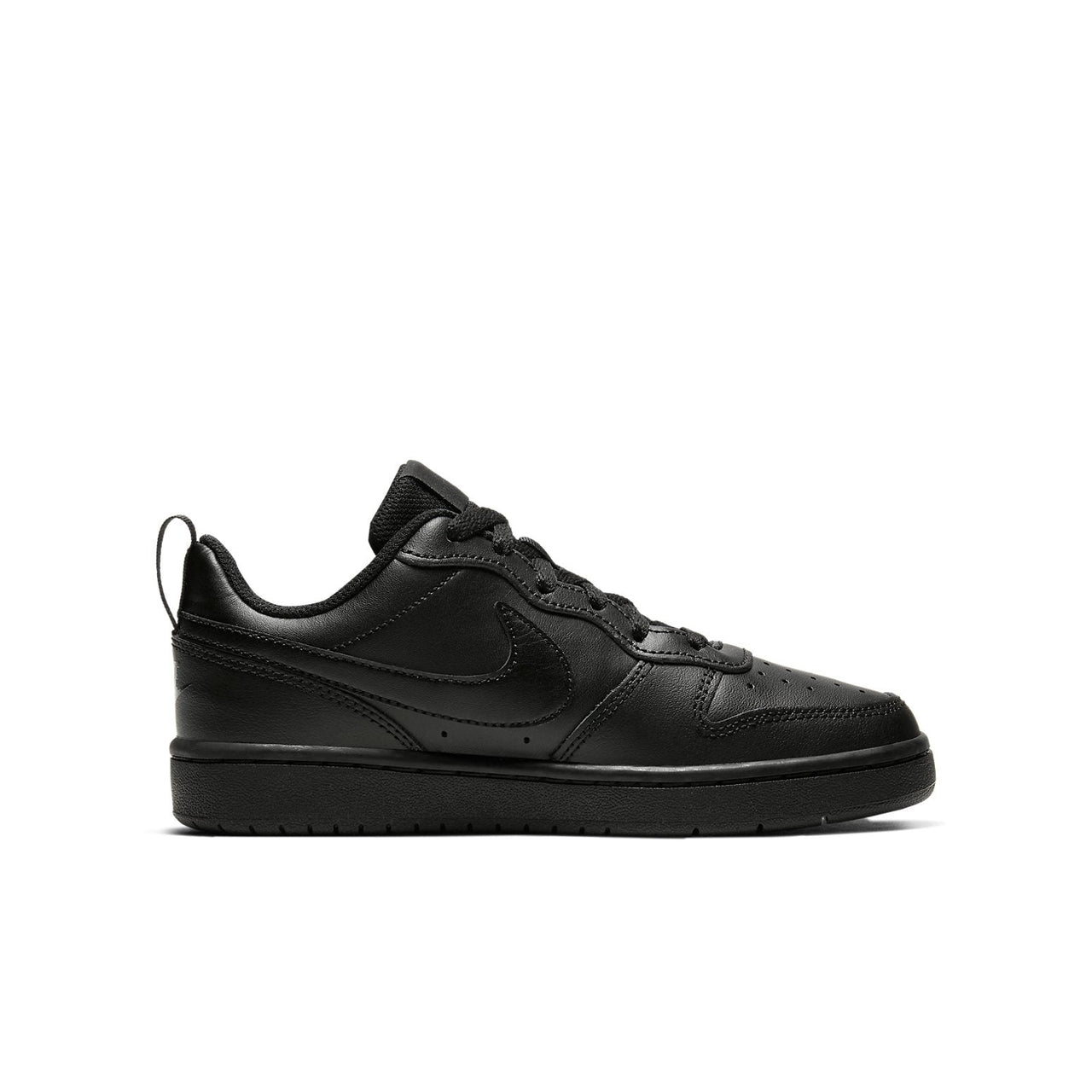 (GS) Nike Court Borough Low 2 'Triple Black' BQ5448-001
