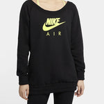 (WMNS) Nike Air Casual Loose Round Neck Pullover 'Black' CU5427-011
