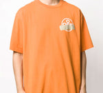 Men's Off-White Bronzing Arrow Rubber Strap Patch Short Sleeve T-Shirt OMAA038R201850021948