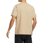 adidas Solid Color Large Logo Printing Athleisure Casual Sports Short Sleeve Brown HE7427