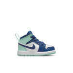 (TD) Air Jordan 1 Mid 'Blue Mint' 640735-413