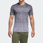adidas Gradient Tee Training Sports Round Neck Pullover Short Sleeve Metallic Black FL4394