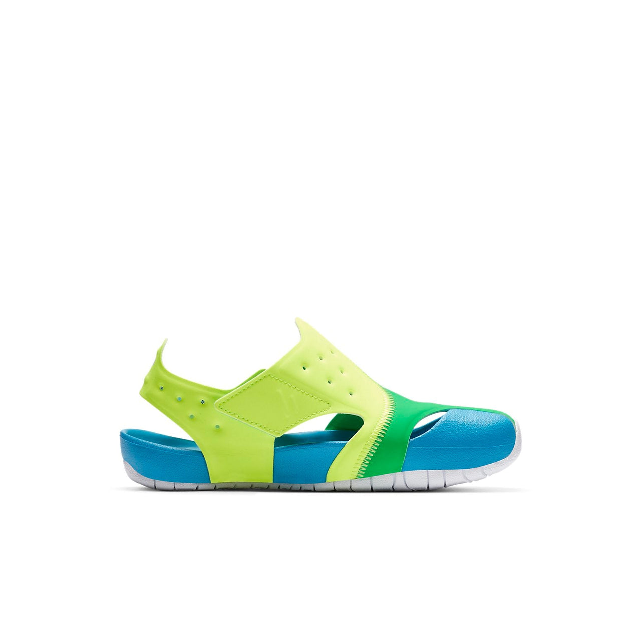 (PS) Air Jordan Flare Casual Colorblock Green Blue Yellow Sandals 'Green Blue Yellow' CI7849-300