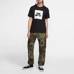 Nike SB Skateboard Flex FTM Camo Skate Pants Medium olive AT3493-222