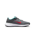 (GS) Nike Revolution 6 FlyEase 'Smoke Grey Siren Red' DD1113-006