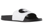 Reebok Classic Slide Soft Sole Cozy Flat Heel Sports Slippers Black White EF8149