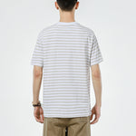Men's Nike Stripe Alphabet Printing Round Neck Pullover Short Sleeve Lakers White T-Shirt DA5872-051