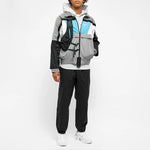 Men's Nike ISPA Series 3M Reflective Zipper Pocket Casual Jacket Windbreaker Gray 'Wolf Grey Black Blue' CD6368-012