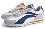 Li-Ning 3KM Classic Retro Forrest Gump Athleisure Casual Sports Shoes White Gray Blue AGCQ019-5