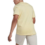 adidas M Internal Tee Logo Solid Color Athleisure Casual Sports Round Neck Short Sleeve Yellow HJ9807