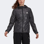 (WMNS) adidas Logo Solid Color Woven Zipper Hooded Jacket Black GQ0616