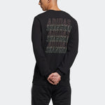 adidas Sh City Lines C Sports Training Printing Alphabet Round Neck Pullover Black GS2221