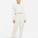 (WMNS) Nike Therma Icon Clash Short Long Sleeves Training Pullover Gold Color Hoodie CU6094-104