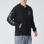 Nike Double Hook Embroidered zipper Sport hooded Jacket Men 'Black White' CU3927-010