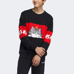 adidas neo x Crossover M Cny Ww Swt Printing Sports Pullover New Year's Edition Round Neck Black GP5760