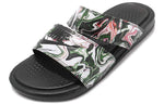 (WMNS) Nike Benassi Duo Ultra Slide 'Black Green Pink' 819717-003