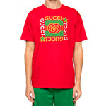 Gucci Retro Red Green Logo Short Sleeve Unisex Red 539081-XJBYA-6057
